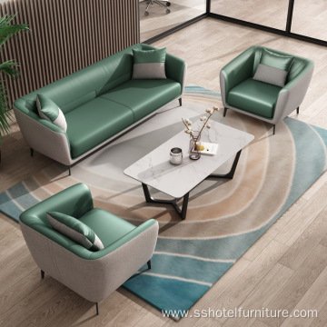 Multi-Color Can Be Customized Fashion Leather Office Sofa